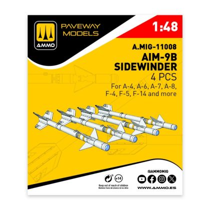 1:48 AIM-9B Sidewinder (4 pcs)