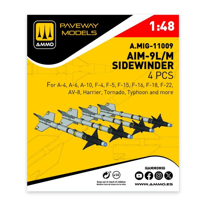 1:48 AIM-9L/M Sidewinder (4 pcs)