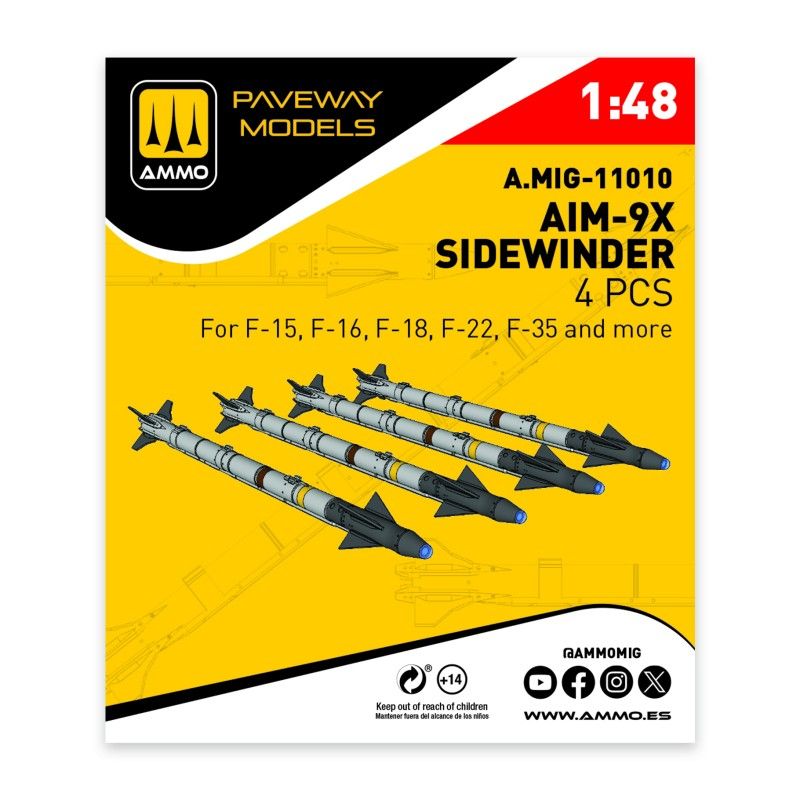 1:48 AIM-9X Sidewinder (4 pcs)