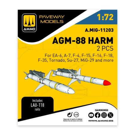1:72 AGM-88 HARM (2 pcs)
