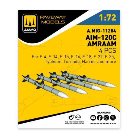 1:72 AIM-120C AMRAAM (4 pcs)