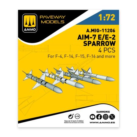 1:72 AIM-7E/E2 Sparrow (4 pcs)