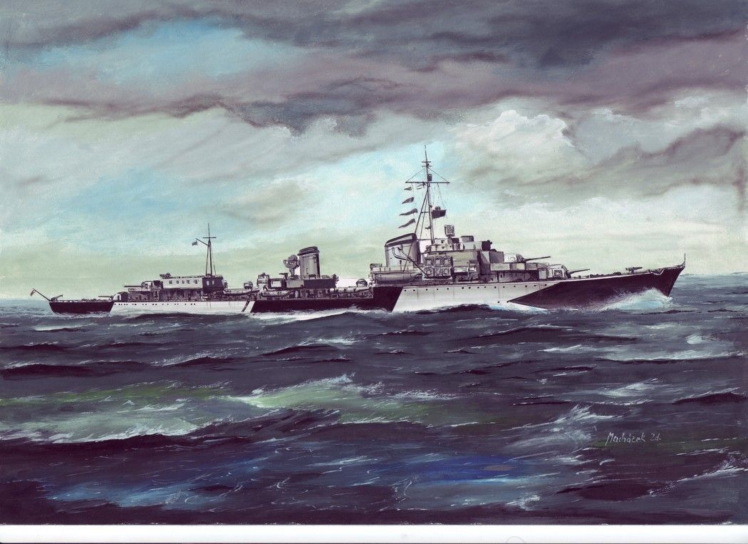 1:700 Destroyer Z 28 Germany 1943