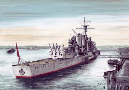 1:700 Light cruiser Konigsberg Germany 1929