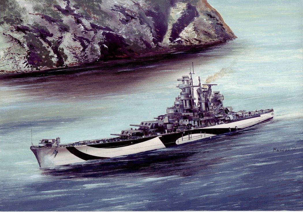 1:700 USS Battle cruiser Guam 1945