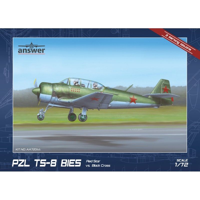 1:72 PZL TS-8 Bies Red Star vs. Black Cross