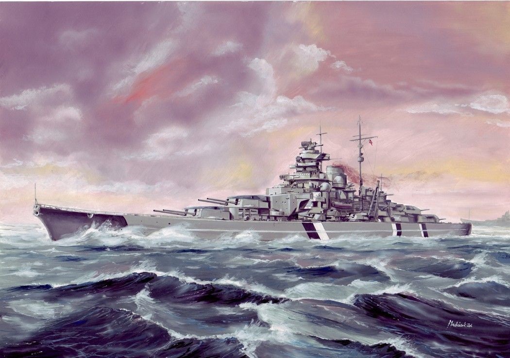 1:700 Battle ship Bismarck Germany 1941