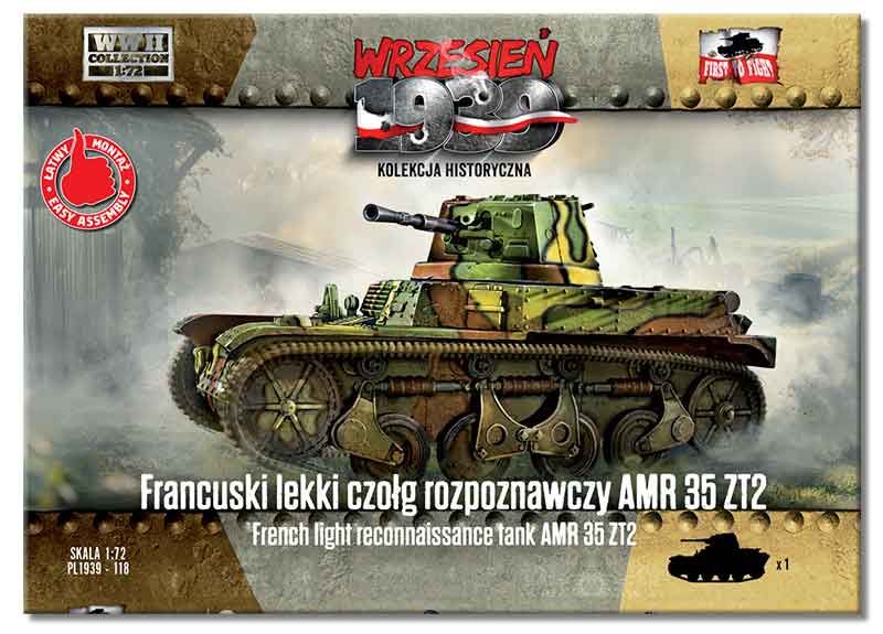 1:72 AMR 35 ZT2 French light reconnaissance tank