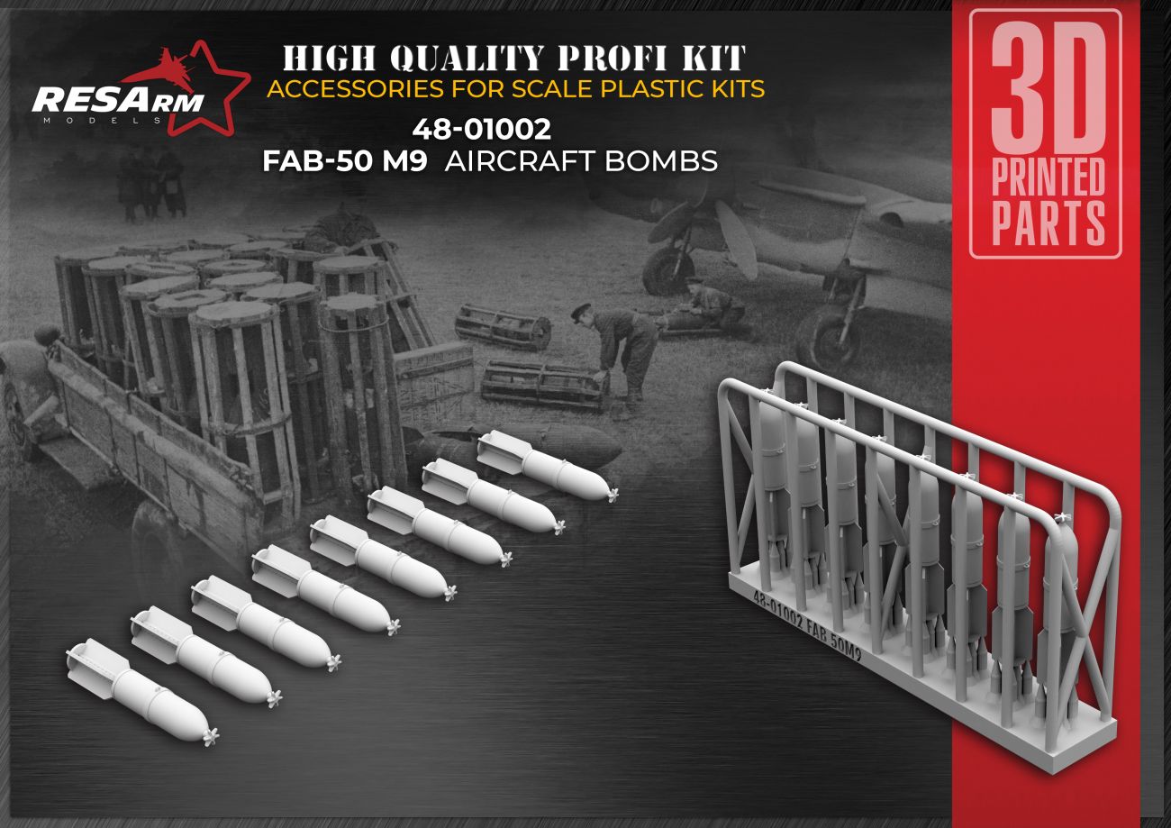 1:48 FAB-50 M9 high-explosive aerial bomb