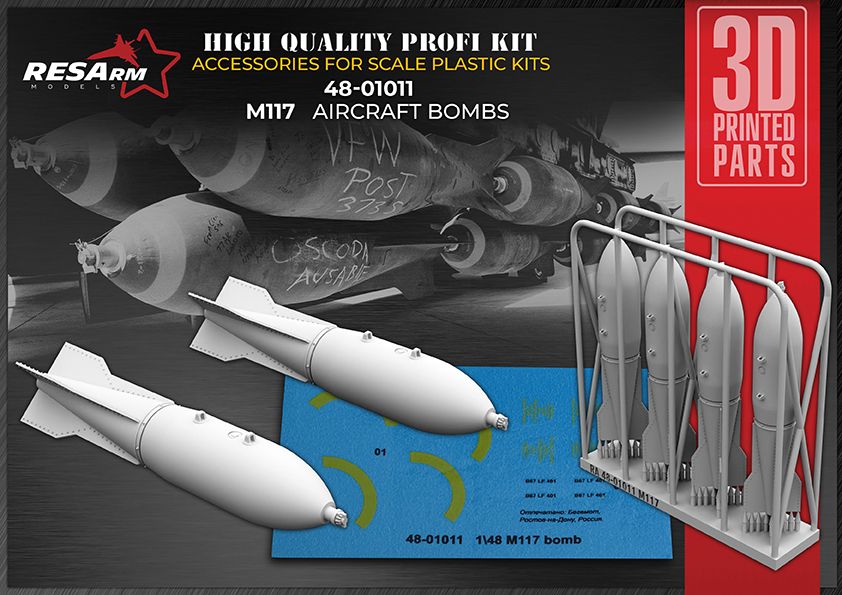 1:48 M-117 American high explosive bomb