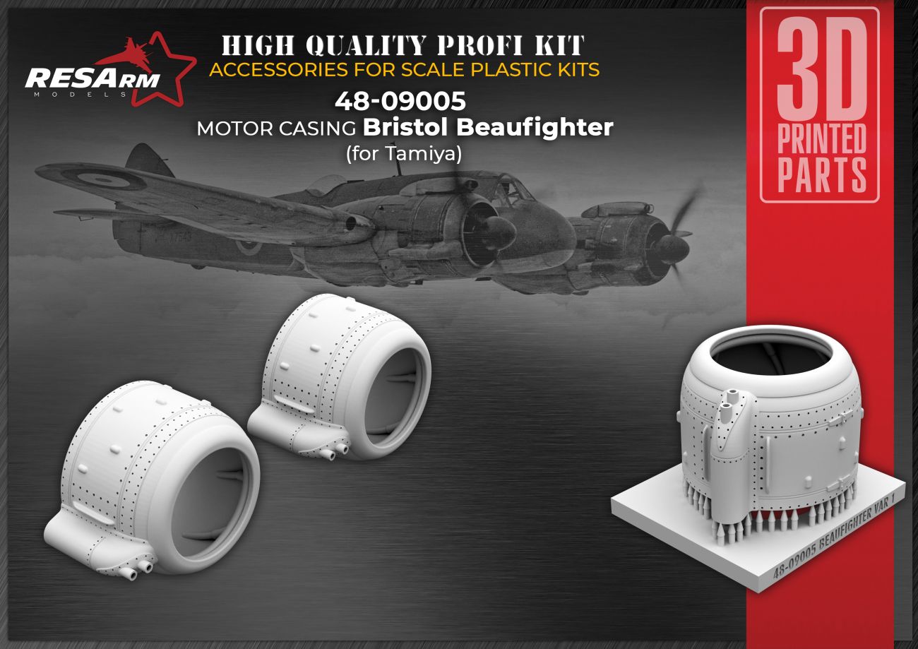 1:48 BRISTOL BEAUFIGHTER motor cover