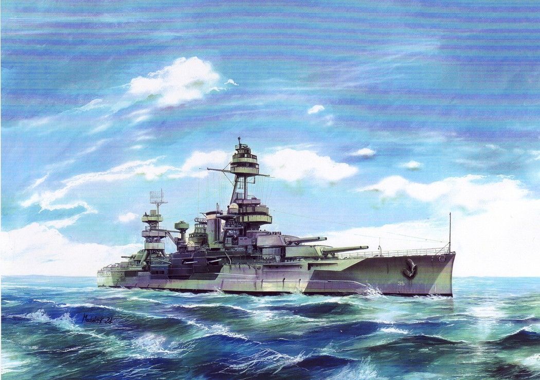 1:700 Battle ship USS Texas 1945
