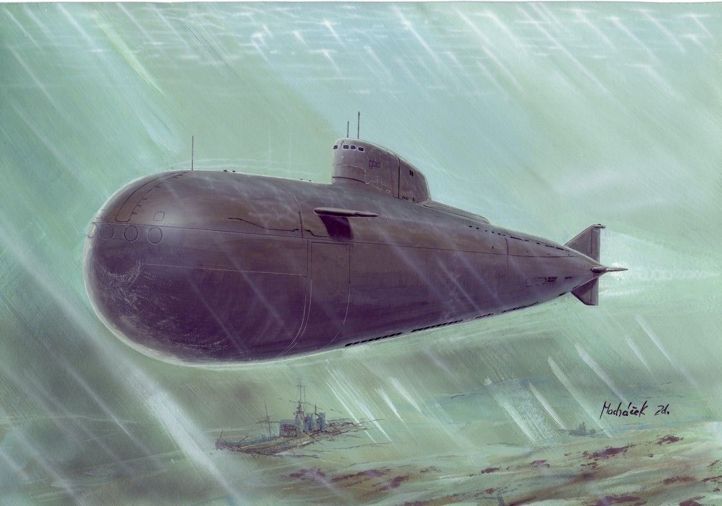 1:700 Russian submarine K - 141 Kursk