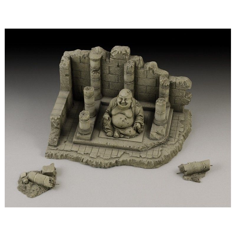1:35 Temple with Buddha ruin
