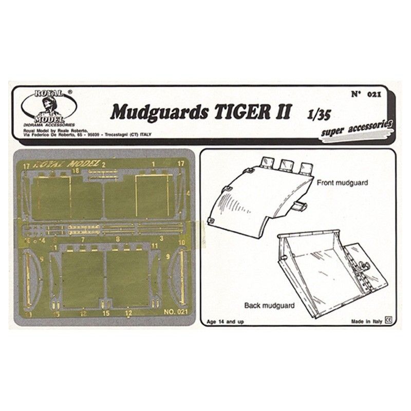 1:35 Tiger II Mudguards  (tamiya)