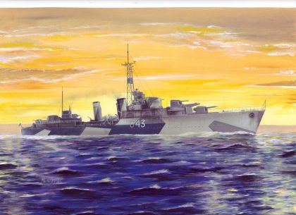 1:700 Destroyer HMS Tartar 1944