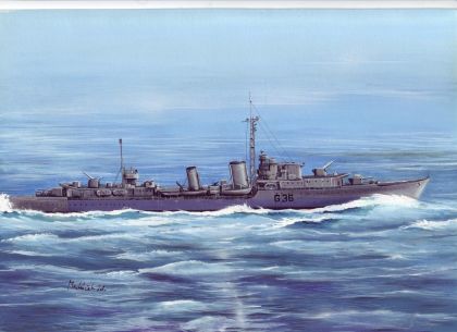 1:700 Destroyer HMS Nubian 1945