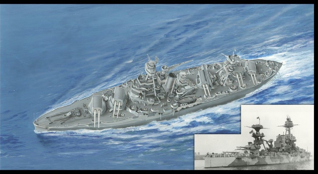 1:700 Battle ship USS TEXAS BB-35 1942