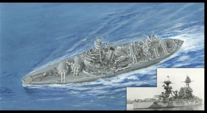 1:700 Battle ship USS TEXAS BB-35 1942