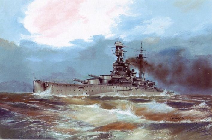 1:700 Battle ship HMS Royal Oak 1939
