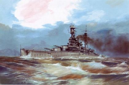 1:700 Battle ship HMS Royal Oak 1939