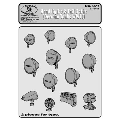 1:35 Head lights-tails light German tanks