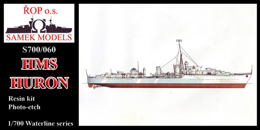 1:700 Destroyer HMS Huron 1944