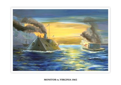 1:700 USS Monitor vs  C.S.S. Virginia 1862