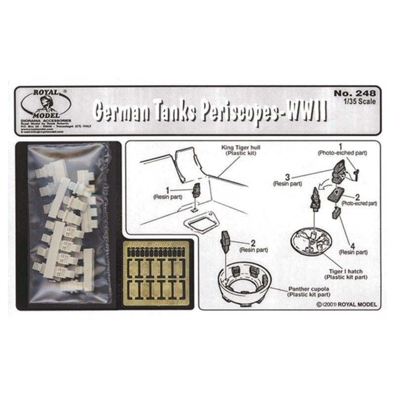 1:35 German tank periscopes