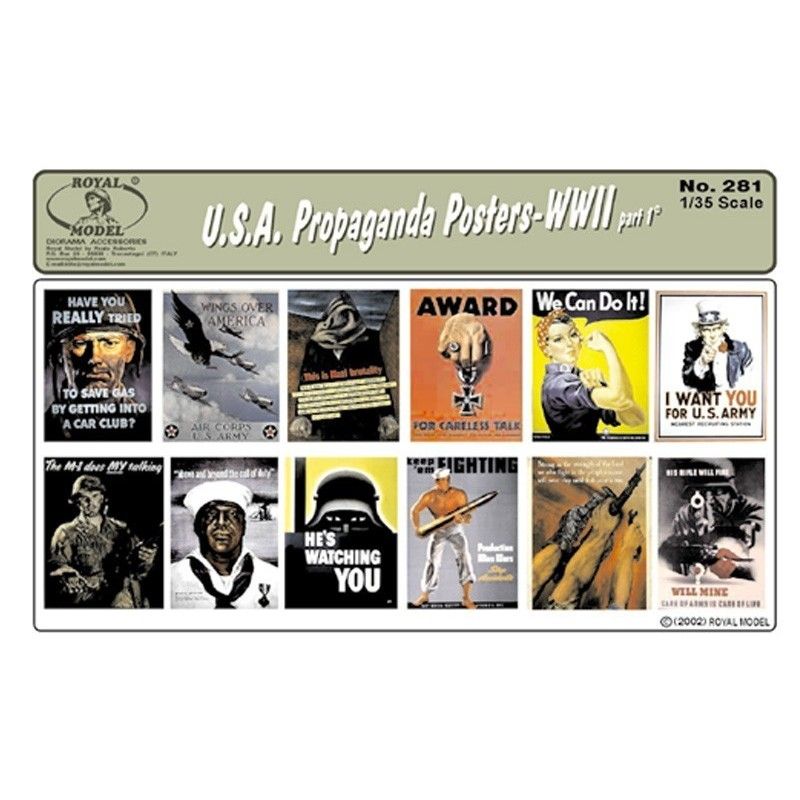 1:35 U.S.A. Propaganda Posters part 1° - WWII