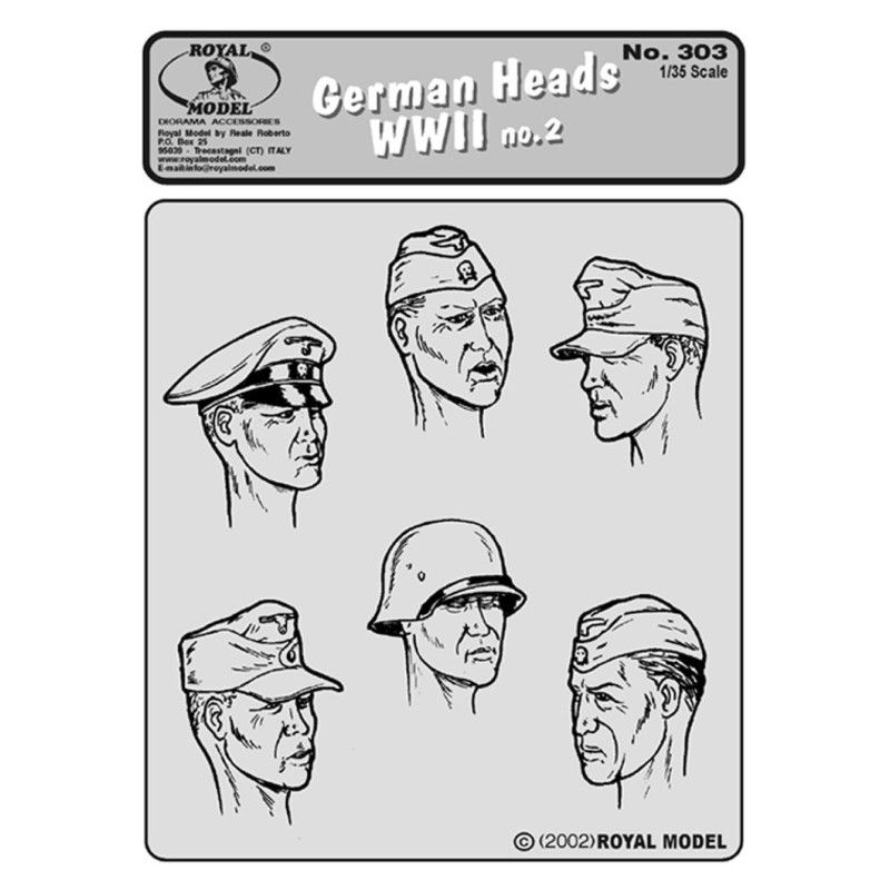 1:35 German Heads no.2 - WWII