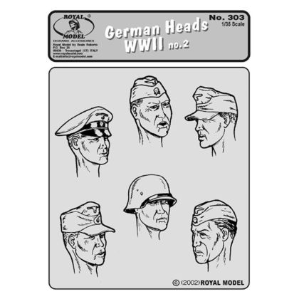 1:35 German Heads no.2 - WWII