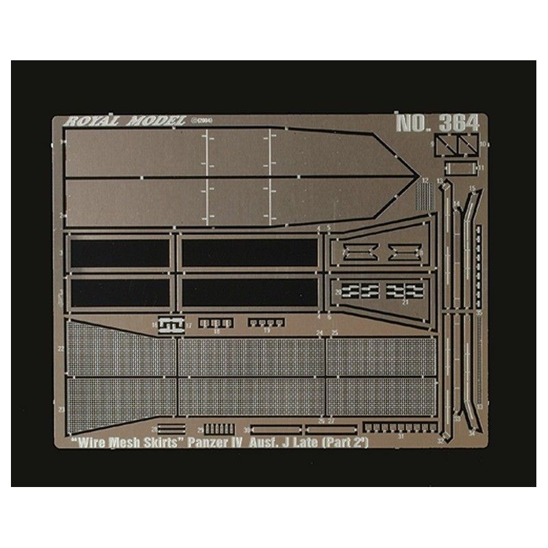 1:35 Wire Mesh Skirts Panzer IV Ausf. J Late - Part 2 (dragon)