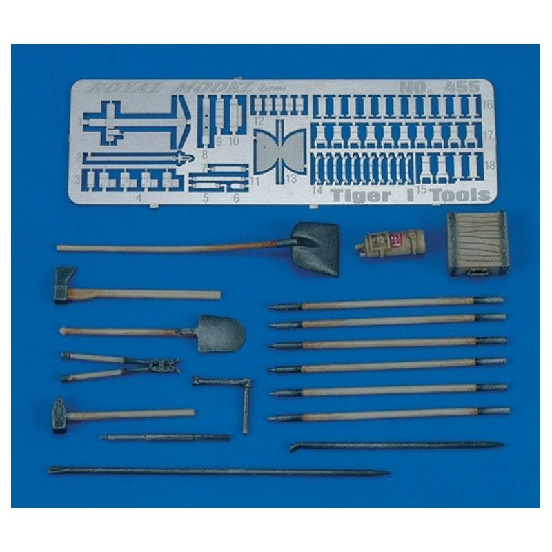 1:35 Tiger I Tools & Holders - WWII