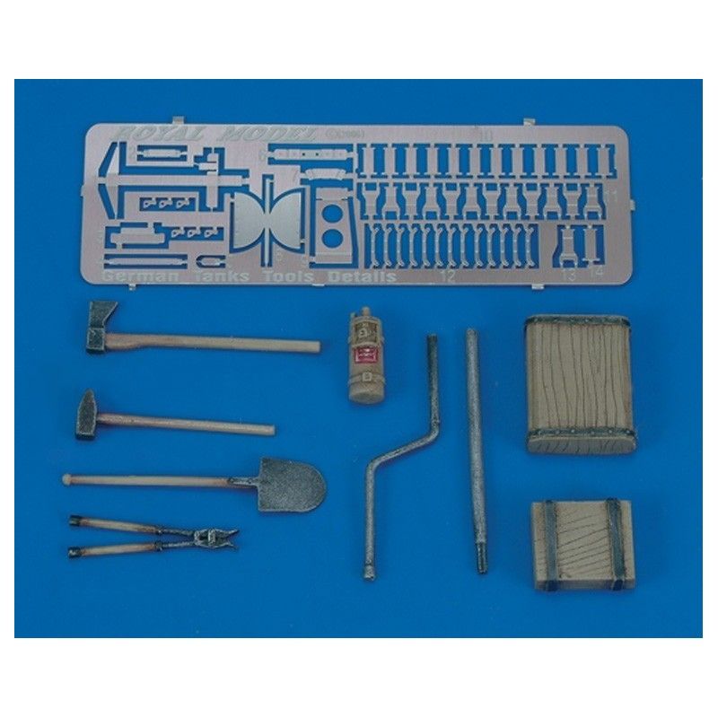 1:35 Panther/Jagdpanther Tools & Holders-WWII