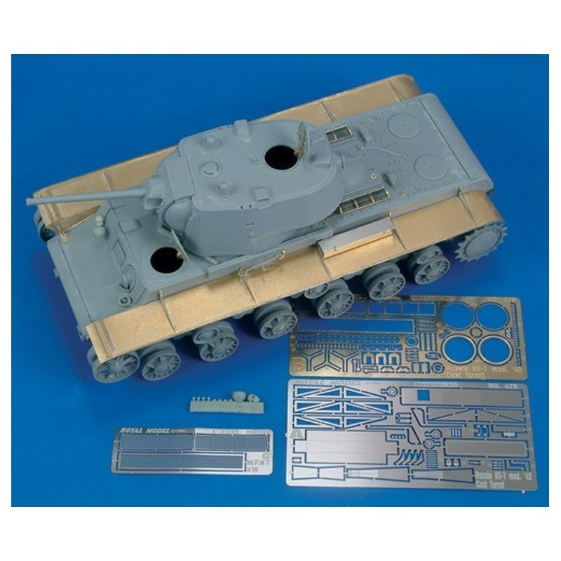 1:35 KV-1 mod. 42 Cast Turret - Part 1 (trumpeter)