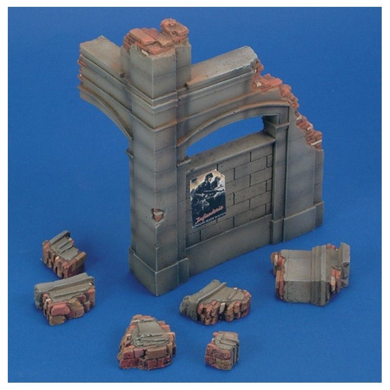 1:35 Corner ruin German building