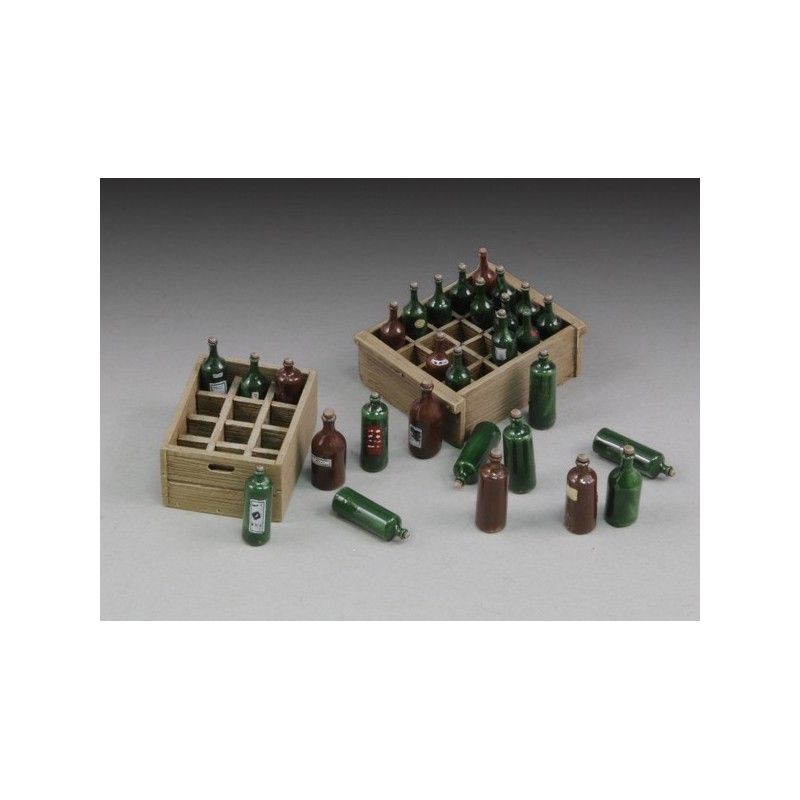 1:35 Wine bottles and crates