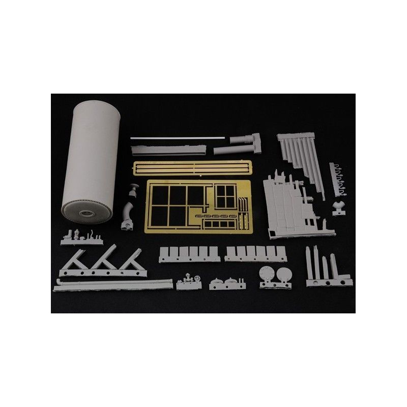 1:35 Factory ruin with steam boiler