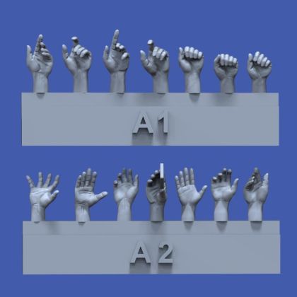 1:35 Assorted hands set No.1