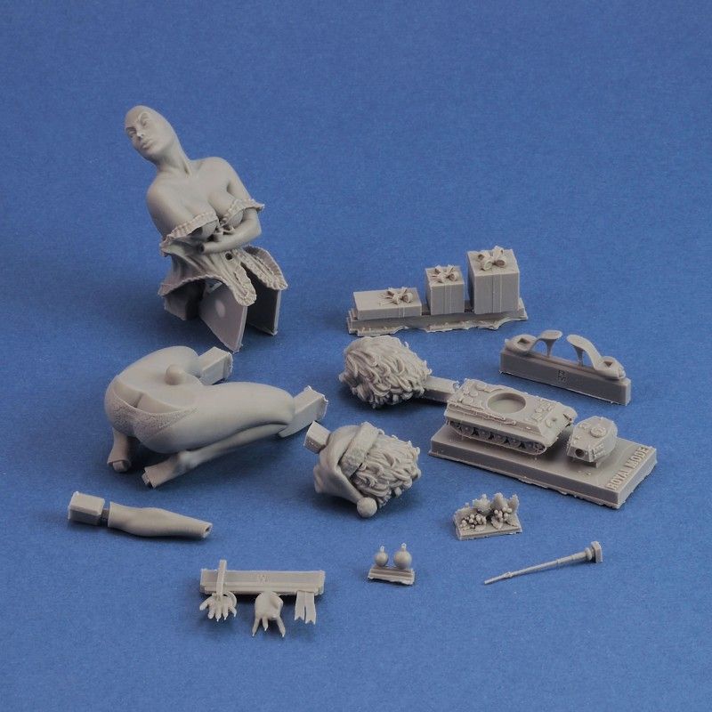 75mm Pin-Up Christmas