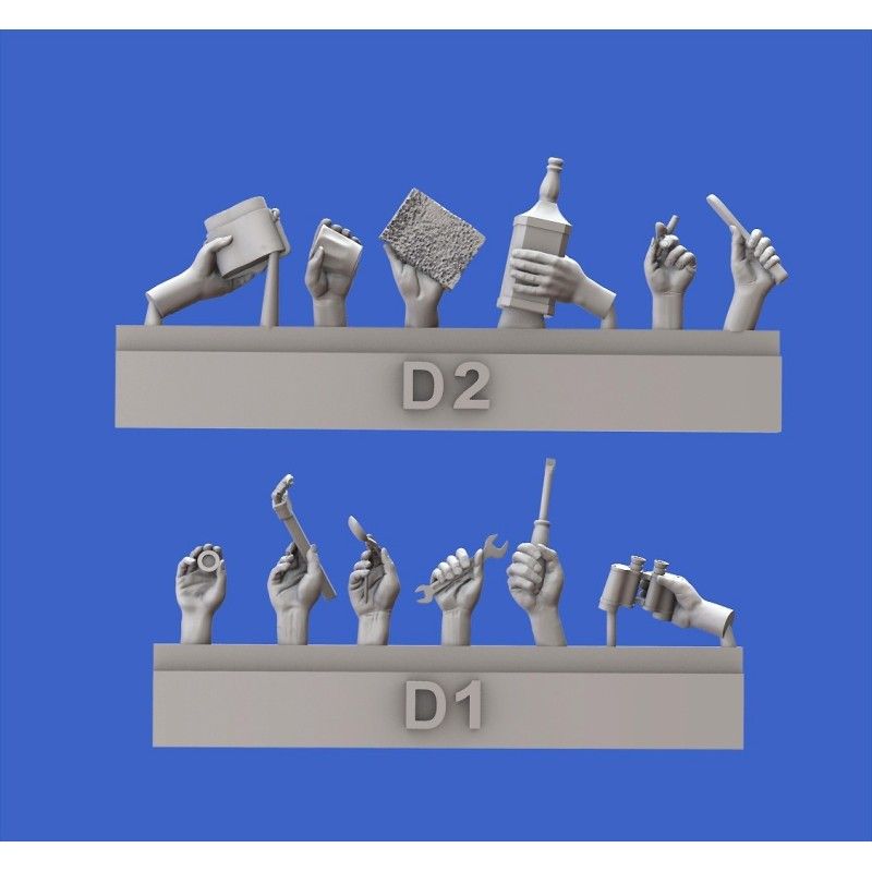 1:35 Assorted hands set No.4