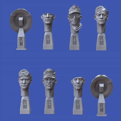 1:35 German heads 'DAK' WWII 