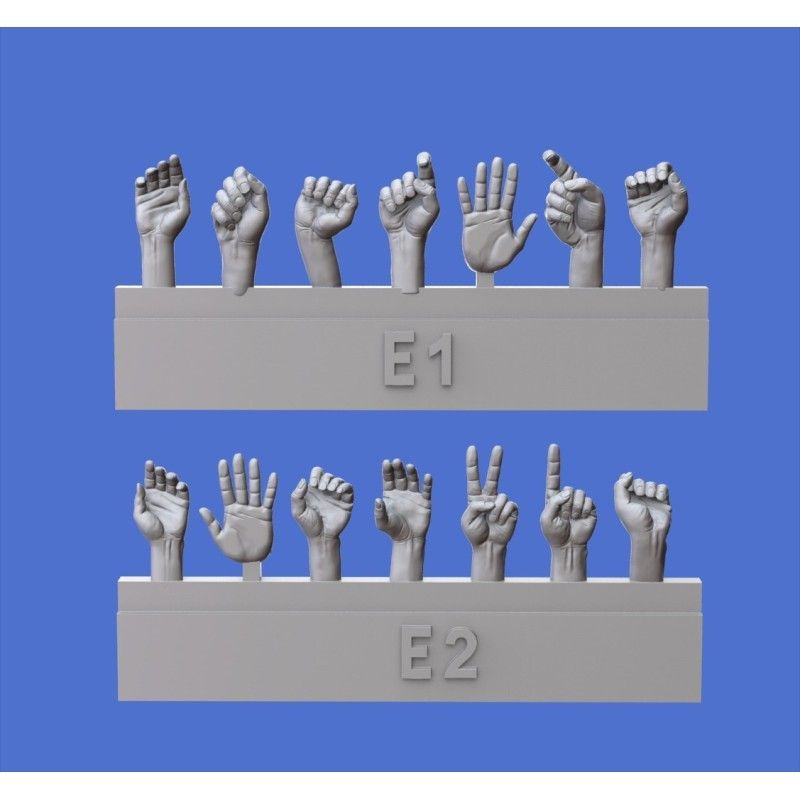 1:35 Assorted hands set No.5