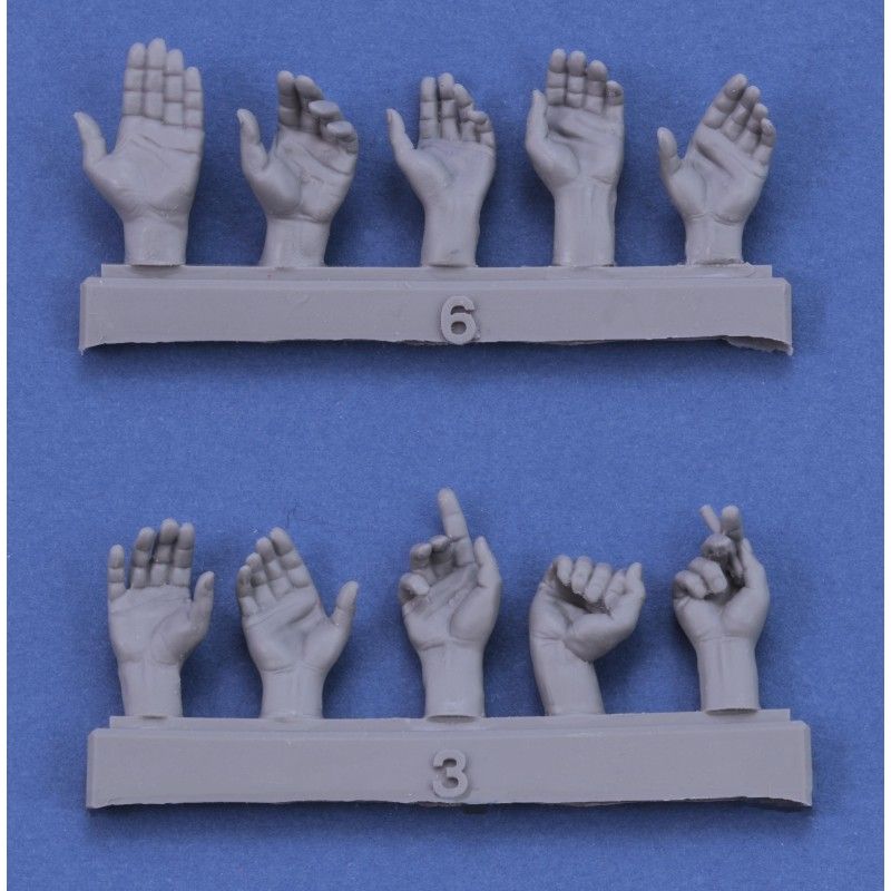 1:16 Assorted hands set No. 1