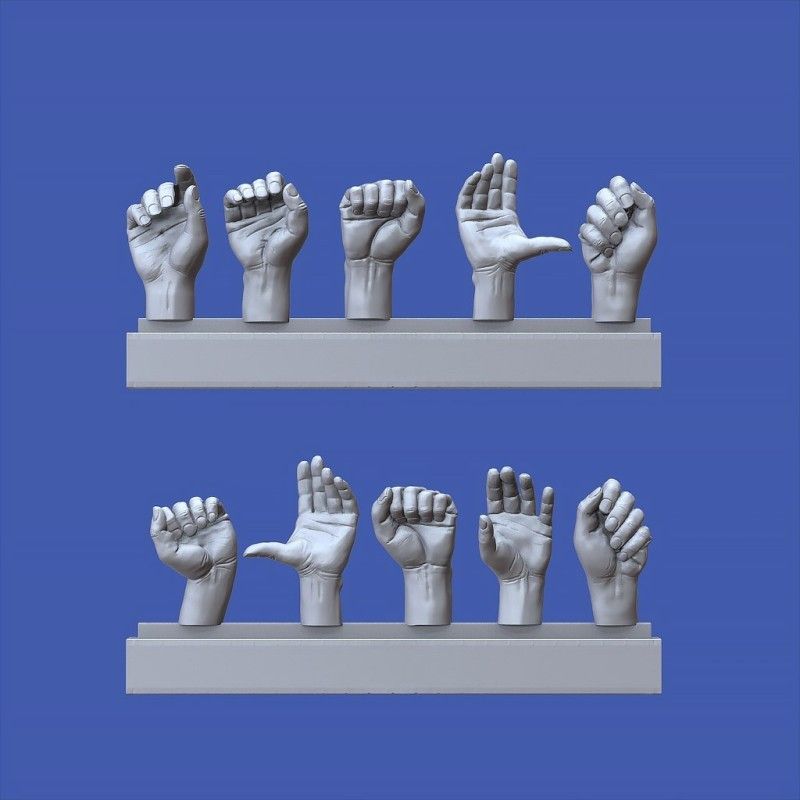 1:16 Assorted hands set No. 2
