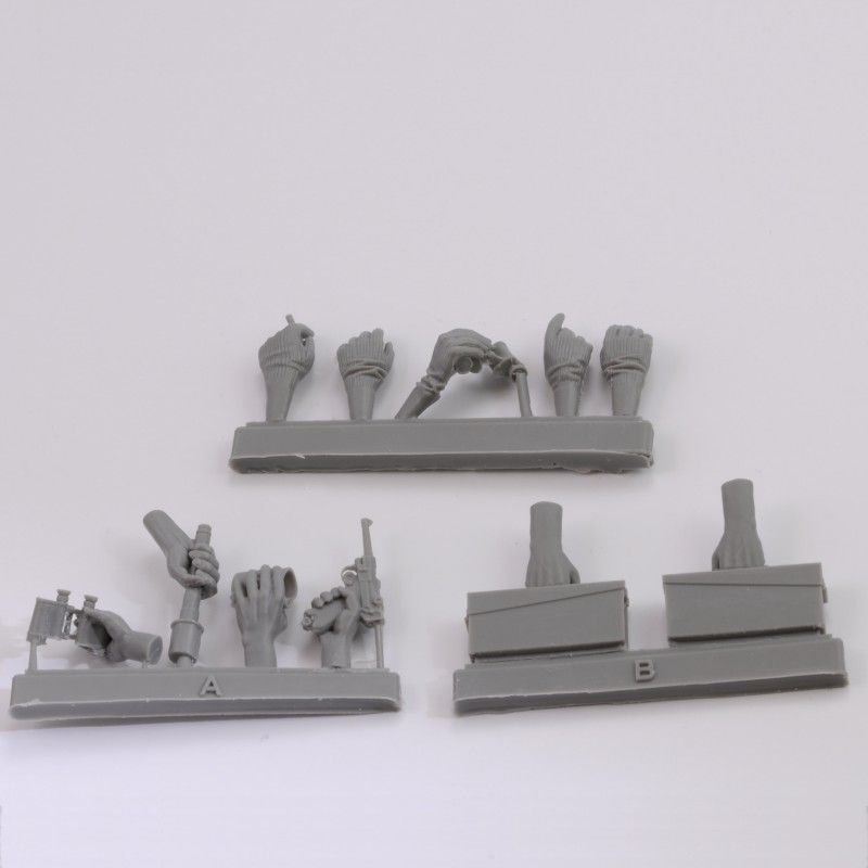1:16 Assorted german hands set -WWII