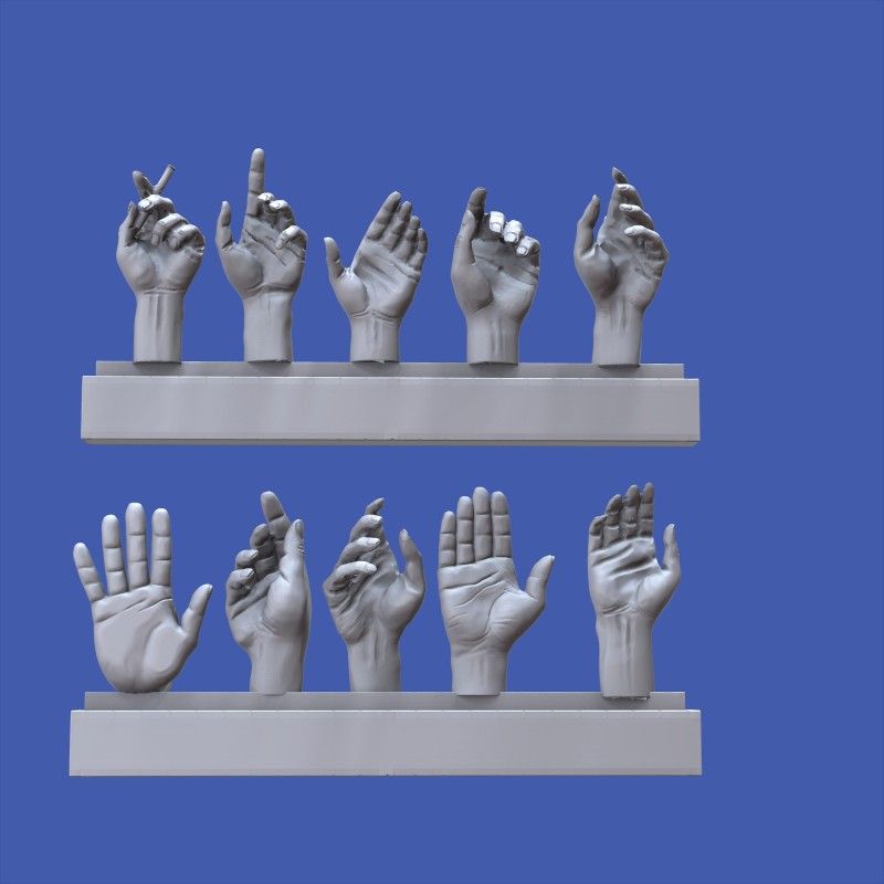1:16 Assorted hands set No. 5 