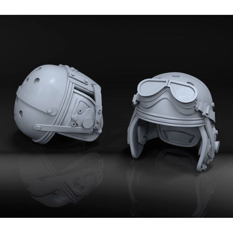 1:16 U.S. tanker helmets WWII
