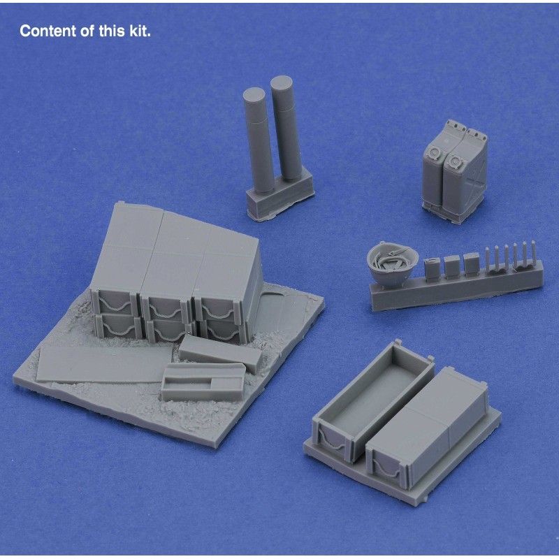 1:35 Base with 105 mm Ammo with Cases